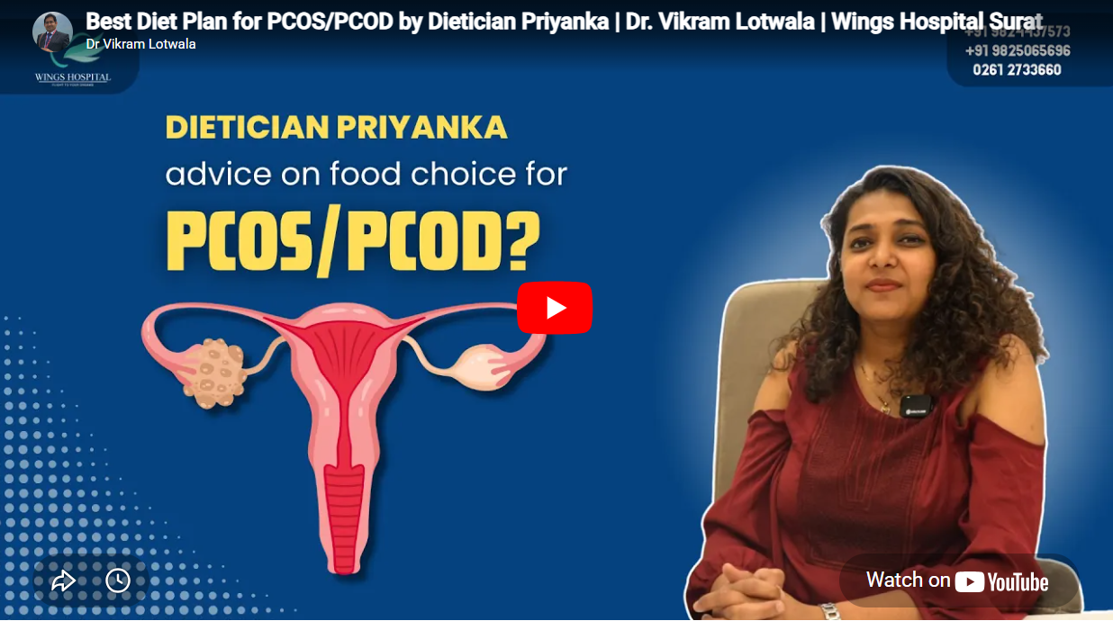Best Diet Plan for PCOSPCOD by Dietician Priyanka Dr. Vikram Lotwala Wings Hospital Surat