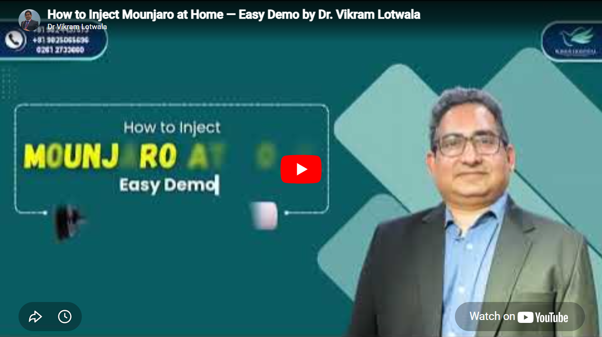 How to Inject Mounjaro at Home — Easy Demo by Dr. Vikram Lotwala