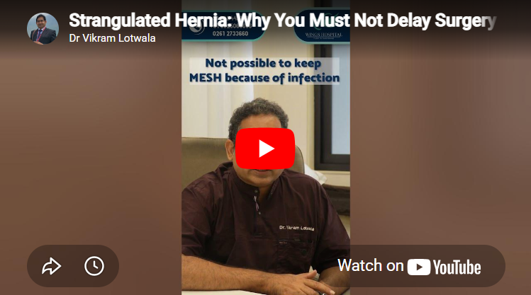 Open hernia surgery